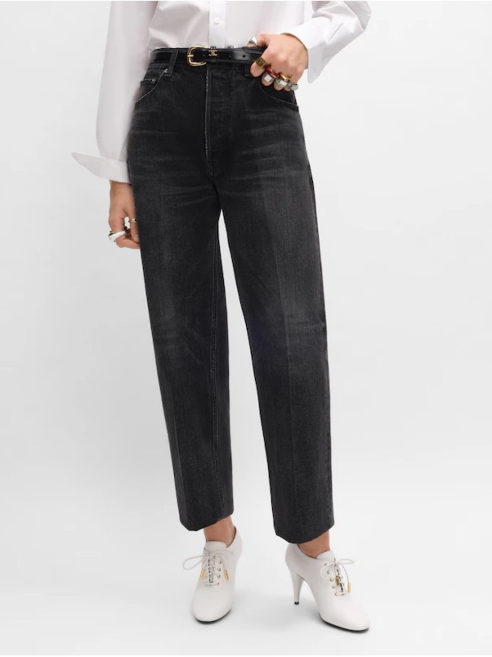 Zara Women’s Straight Leg Jeans - Black Wash